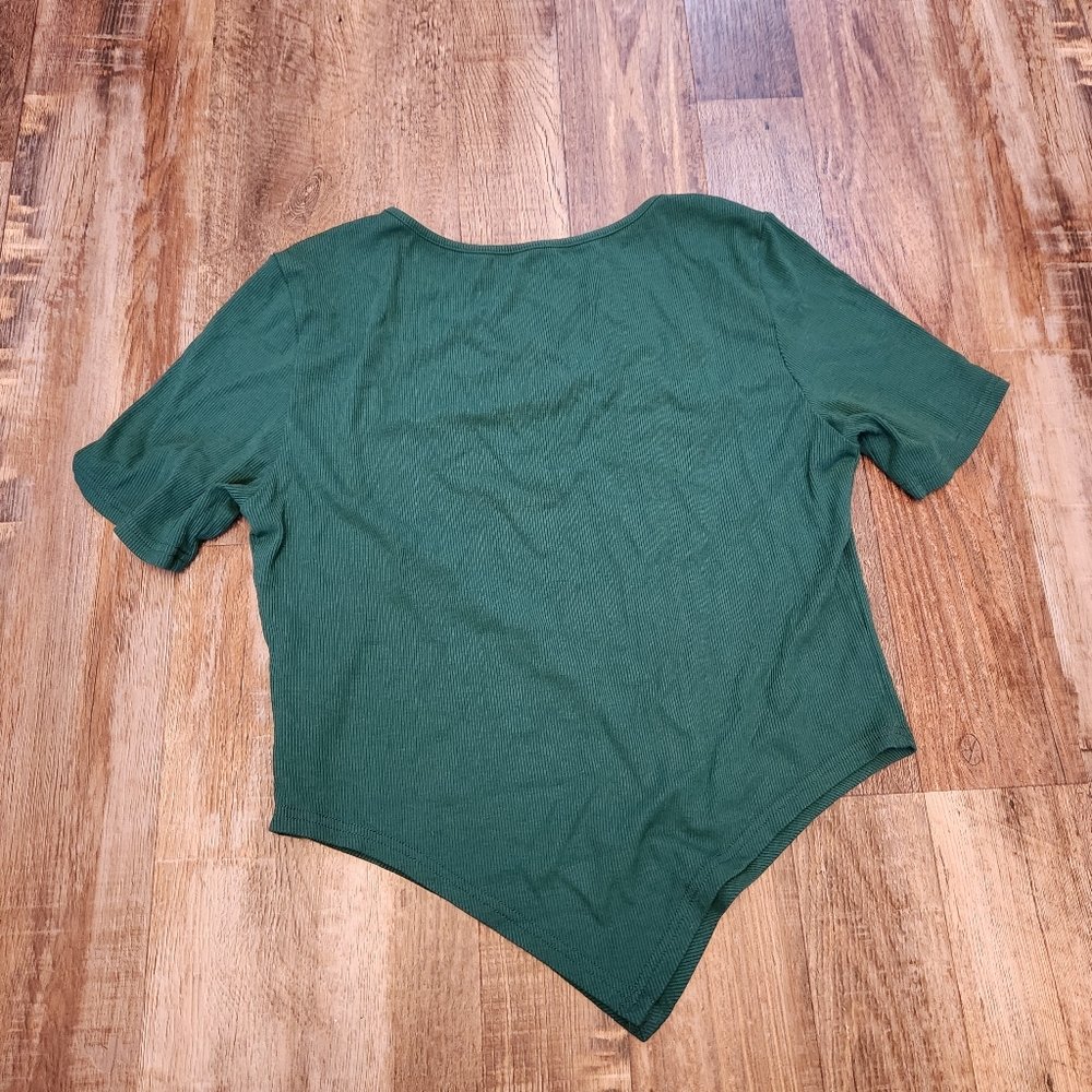 Ivicoer Asymmetrical V Neck Short Sleeve - Picture 5 of 5